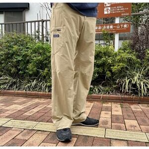 Patagonia Men's Rock Wear Khaki Hiking‎ Climbing Outdoor Pants Sz 30 Retro Khaki